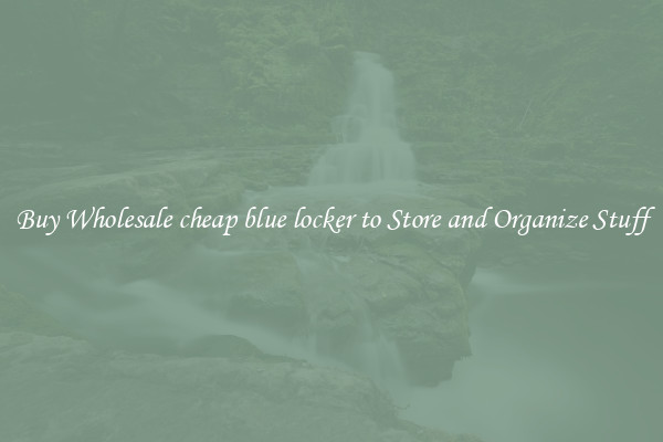 Buy Wholesale cheap blue locker to Store and Organize Stuff