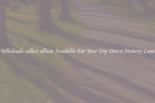 Wholesale collect album Available For Your Trip Down Memory Lane