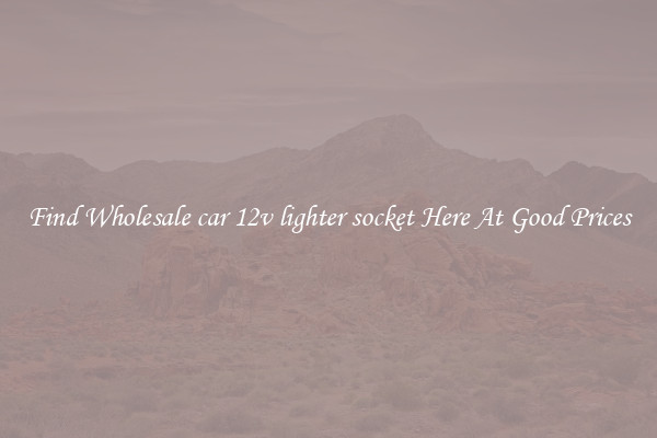 Find Wholesale car 12v lighter socket Here At Good Prices