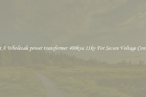 Get A Wholesale power transformer 400kva 11kv For Secure Voltage Control