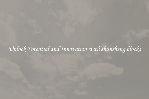 Unlock Potential and Innovation with shunsheng blocks