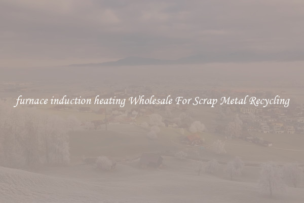 furnace induction heating Wholesale For Scrap Metal Recycling