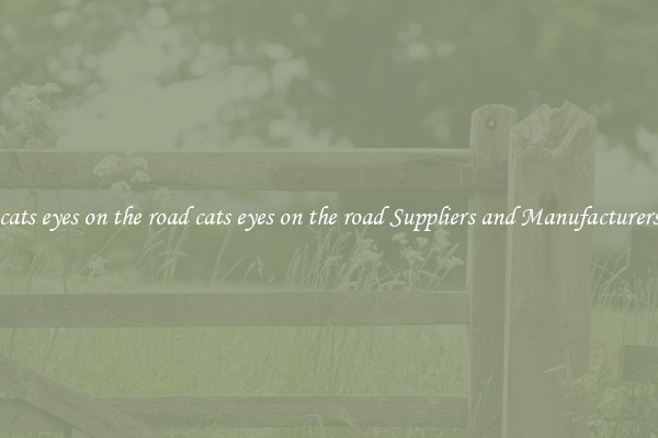 cats eyes on the road cats eyes on the road Suppliers and Manufacturers